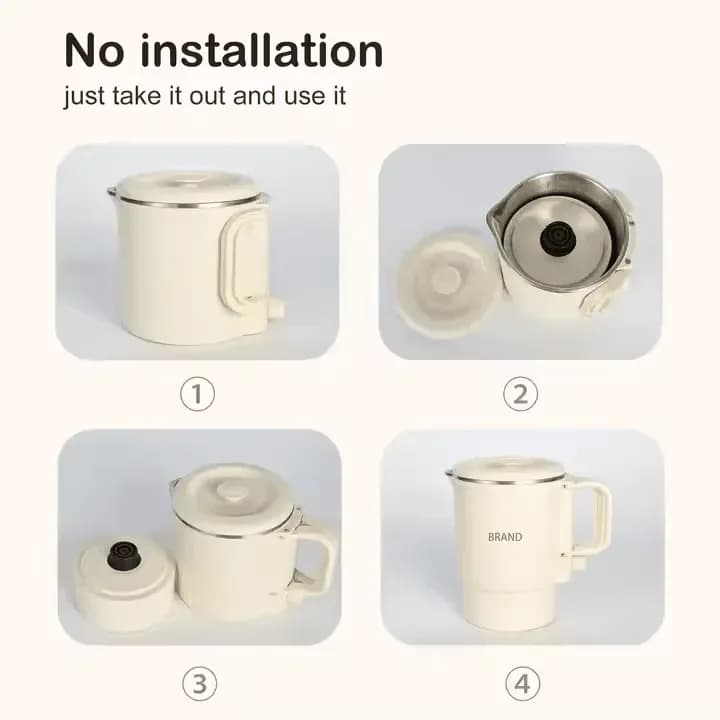 Portable Electric Kettle - Stainless Steel Travel Kettle with Auto Shut Off - Price in Bangladesh - image 4