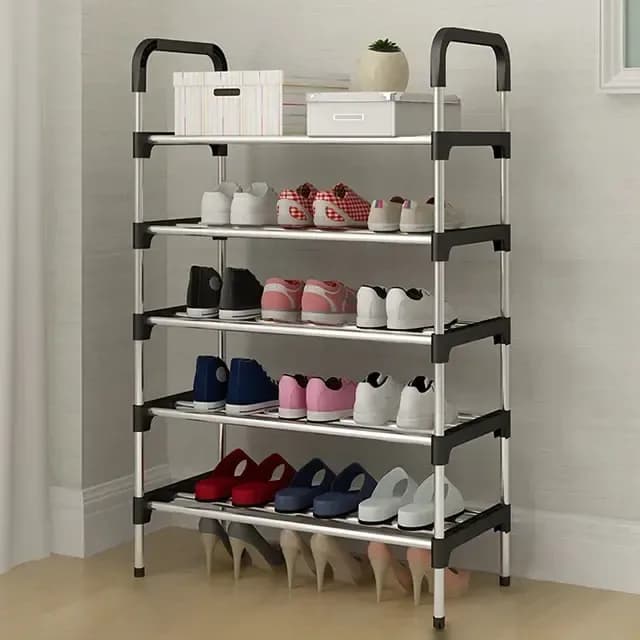 5 Layer Shoe Rack - Multi-Tier Shoe Storage Organizer Stand - Price in Bangladesh