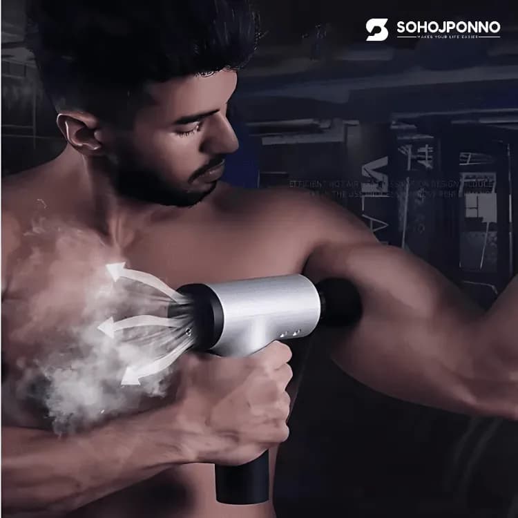 Body Massage Gun - Electric Vibration Deep Tissue Fascial Muscle Massager - Price in Bangladesh - image 7