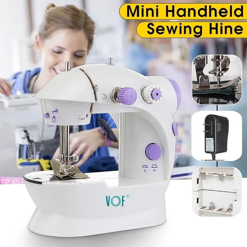 VOF CGSM-202 Mini Electric Sewing Machine - Portable Dual Speed Tailoring Machine - Price in Bangladesh - image 4
