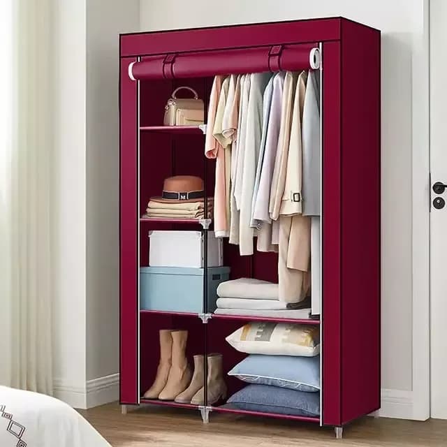 Portable Cloth and Storage Wardrobe Cabinet - Compact Modular Clothes Organizer - Price in Bangladesh