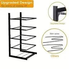 5 Layer Iron Rack - Heavy Duty Multipurpose Storage Shelf for Kitchen & Store Room - Price in Bangladesh - image 2