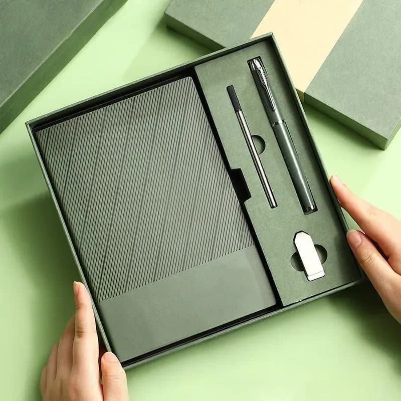 Premium Corporate Gift Box Set - A5 Notebook with Metal Pen in Gift Box - Price in Bangladesh