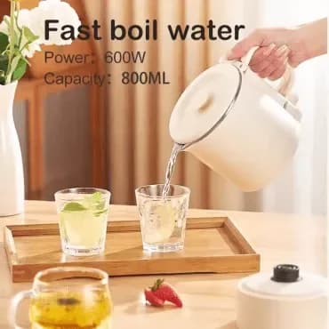 Portable Electric Kettle - Stainless Steel Travel Kettle with Auto Shut Off - Price in Bangladesh - image 3