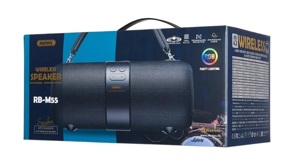 Remax RB-M55 RGB Portable Bluetooth Speaker - 14W Jango Series Outdoor Speaker - Price in Bangladesh