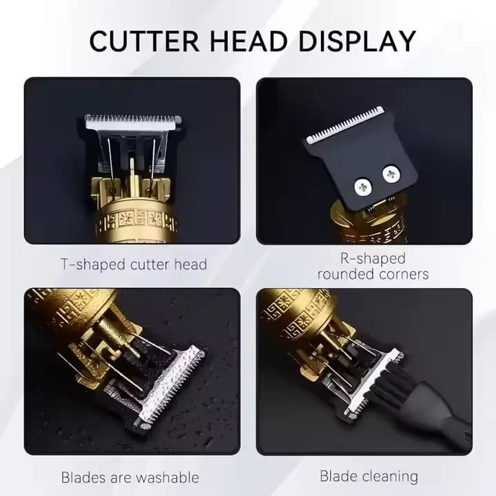 Vintage T9 Rechargeable Hair Trimmer - Professional Electric Hair Clipper - Price in Bangladesh - image 5