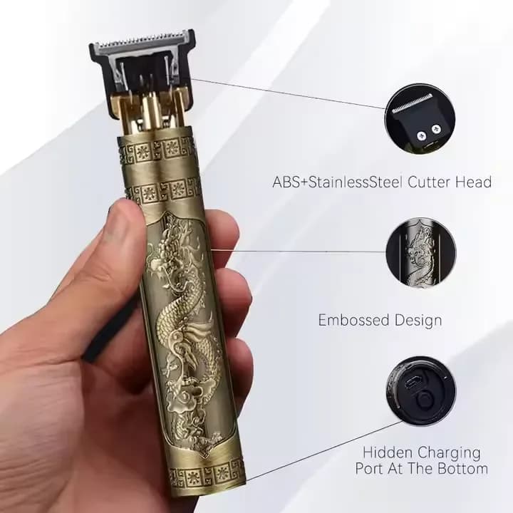 Vintage T9 Rechargeable Hair Trimmer - Professional Electric Hair Clipper - Price in Bangladesh - image 3