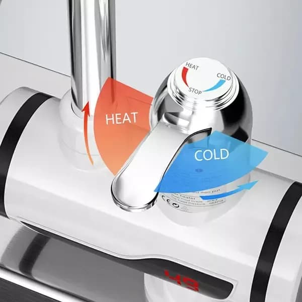 Temperature Display Instant Hot Water Tap - Electric Tankless Heating Faucet - Price in Bangladesh - image 4