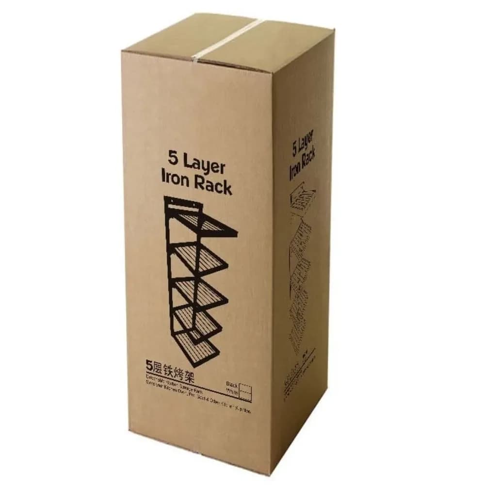 5 Layer Iron Rack - Heavy Duty Multipurpose Storage Shelf for Kitchen & Store Room - Price in Bangladesh