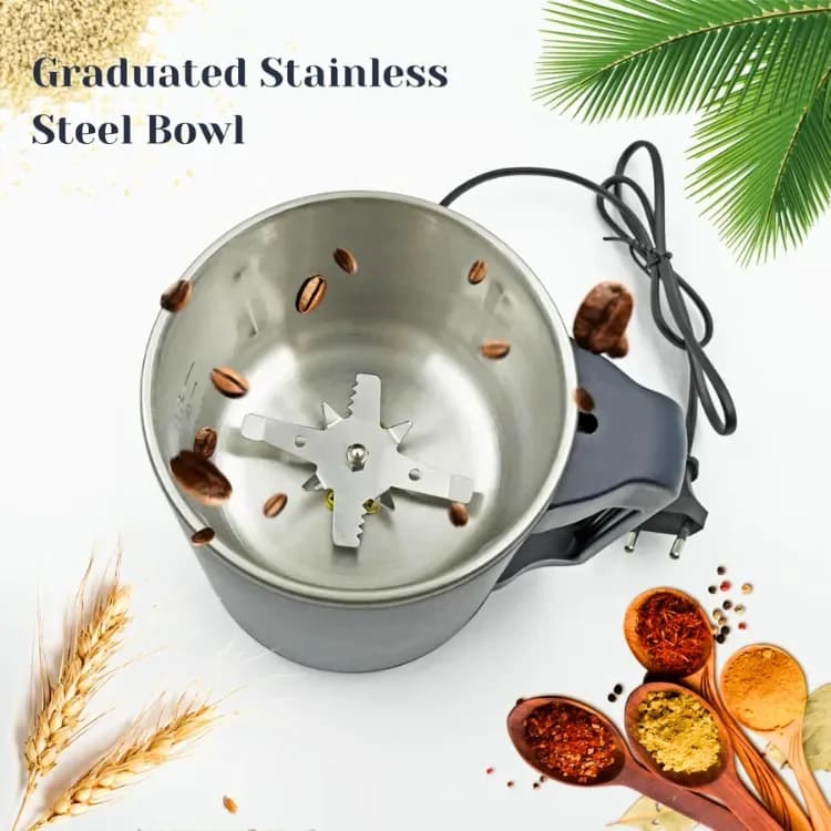 Electric Spice & Grain Powder Grinder - Multifunctional Stainless Steel Blade Mill - Price in Bangladesh - image 3