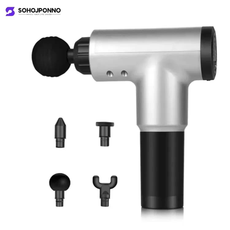 Body Massage Gun - Electric Vibration Deep Tissue Fascial Muscle Massager - Price in Bangladesh - image 3