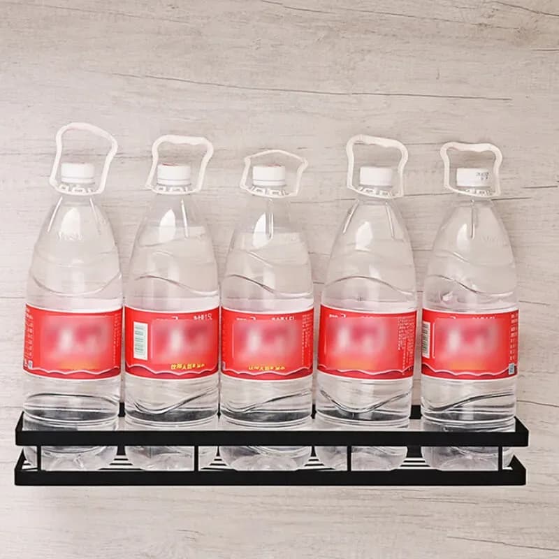 Iron Spice Rack - Wall Mounted Masala Jar Organizer Shelf - Price in Bangladesh - image 3