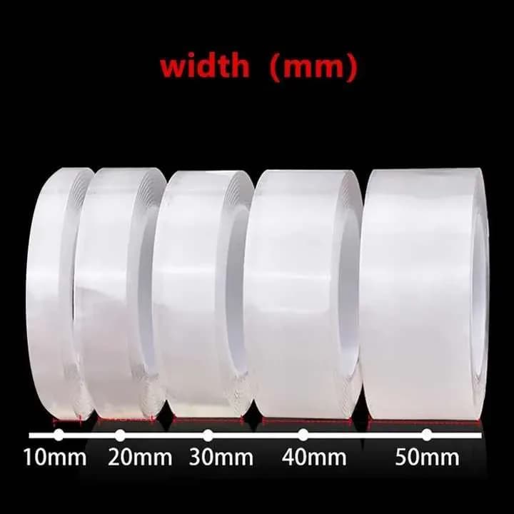 Double Sided Nano Magic Tape - Reusable Washable Traceless Adhesive Tape - Price in Bangladesh - image 5