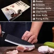 Zepter Kitchen Knife Set 6 Pcs - Stainless Steel Knife, Scissor & Peeler Set - Price in Bangladesh - image 3