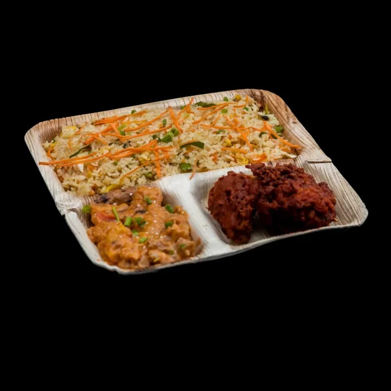 Areca Palm Leaf Partition Plate 10 Inch - 6 Pcs Compartment Eco Dinner Plate - Price in Bangladesh - image 4