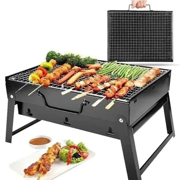 Portable BBQ Grill Machine - Charcoal Barbecue Grill for Outdoor & Picnic - Price in Bangladesh - image 3