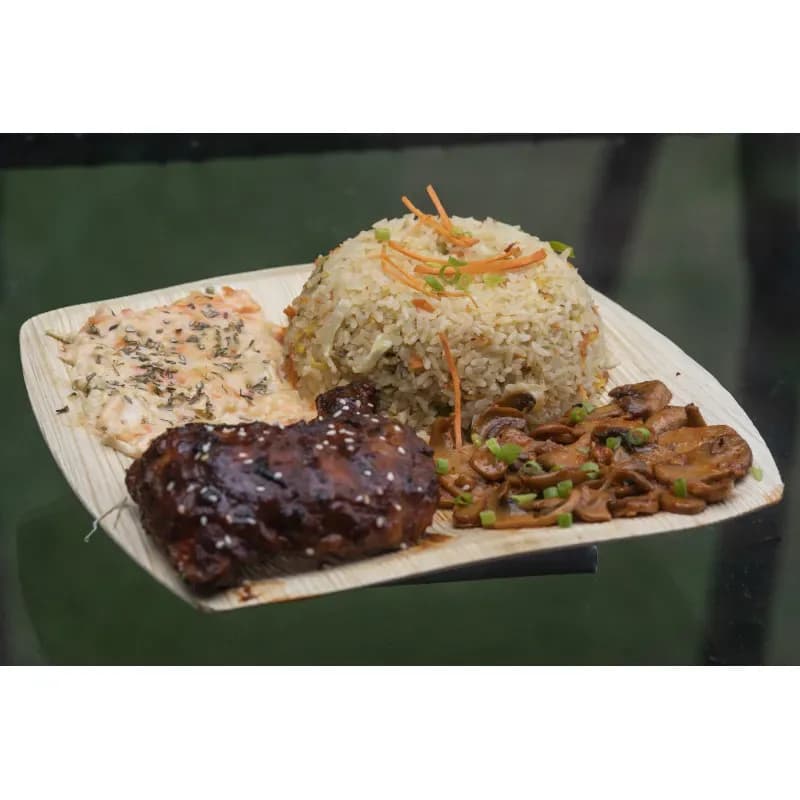 Areca Palm Leaf Quad Square Plate 9 Inch - 6 Pcs Eco Friendly Disposable Plate - Price in Bangladesh - image 3