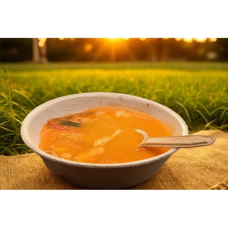 Areca Palm Leaf Curry Bowl 6 Inch - 6 Pcs Eco Friendly Biodegradable Bowl - Price in Bangladesh - image 3