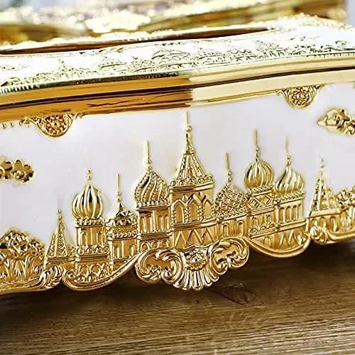 Luxury Decorative Tissue Box Holder - Metal Napkin Case for Home & Car - Price in Bangladesh - image 3