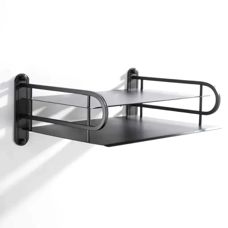 Wall Mounted Router Stand - Double Shelf WiFi Router & ONU Storage Rack - Price in Bangladesh - image 2