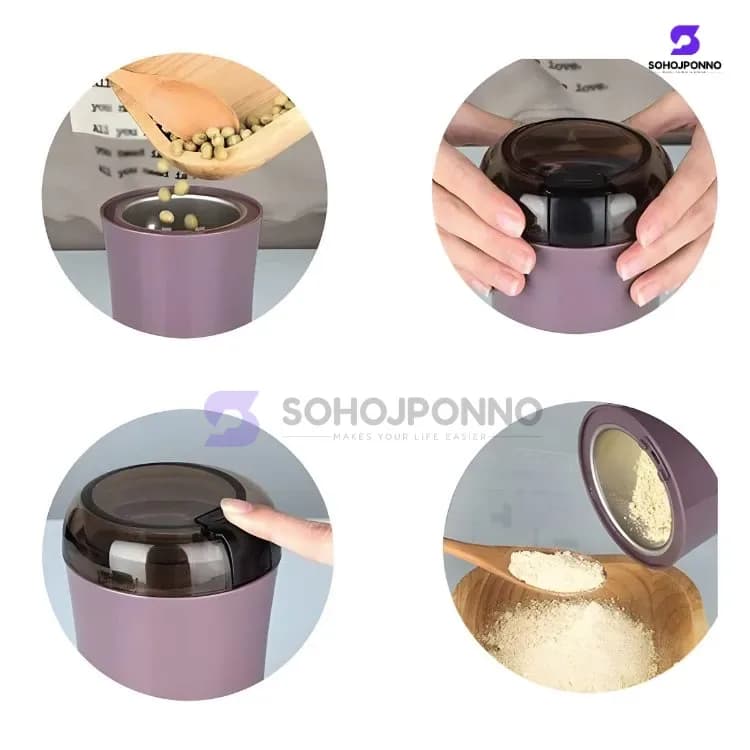 Smart Electric Coffee & Spice Grinder - High Power Stainless Steel Blade Grinder - Price in Bangladesh - image 4