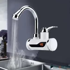 Instant Hot Water Tap with Shower Head - Wall Fitting Temperature Display Heater - Price in Bangladesh