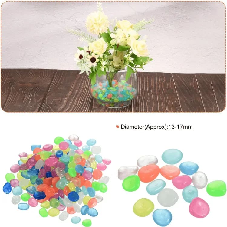 Radium Stone Luminous Glowing Pebbles - Glow in the Dark Decorative Stones - Price in Bangladesh - image 6