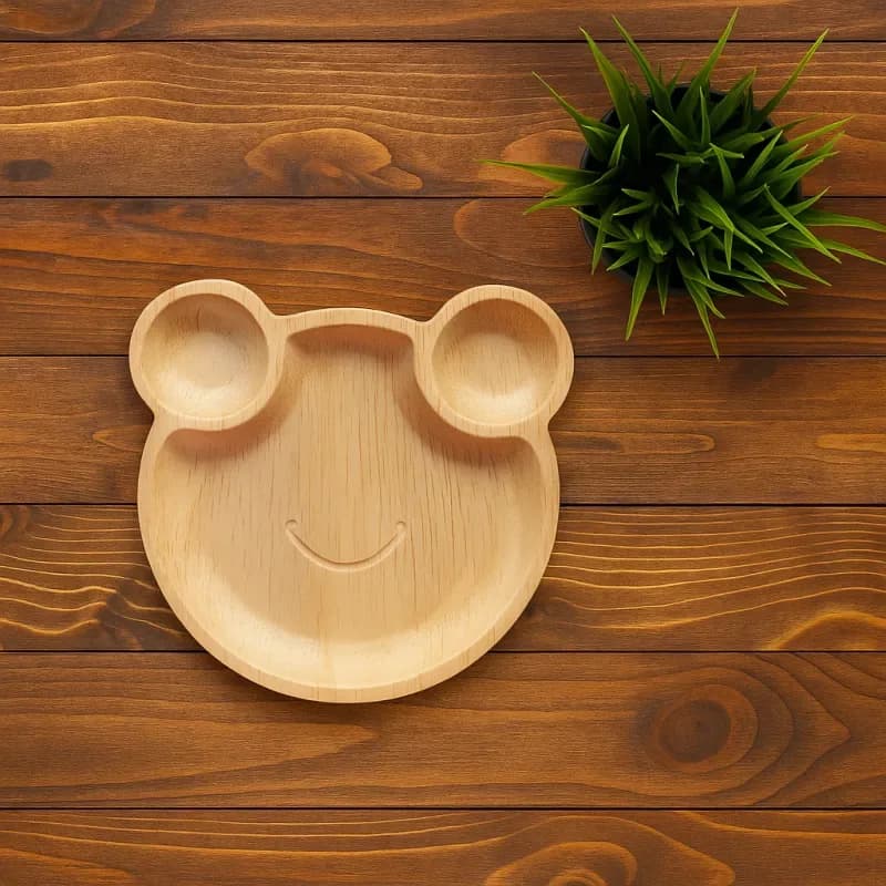Areca Palm Leaf Mickey Mouse Plate 9 Inch - 6 Pcs Kids Party Eco Plate - Price in Bangladesh