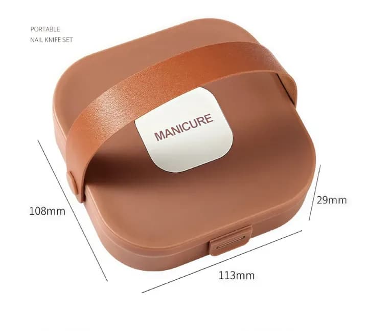 Travel Manicure & Pedicure Kit with Storage Box - Stainless Steel Nail Care Set - Price in Bangladesh - image 4