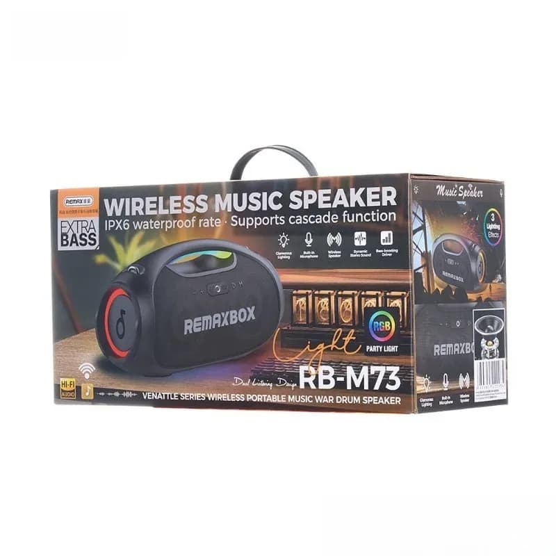 Remax RB-M73 Bluetooth Speaker 60W - High Power Portable Party Speaker - Price in Bangladesh