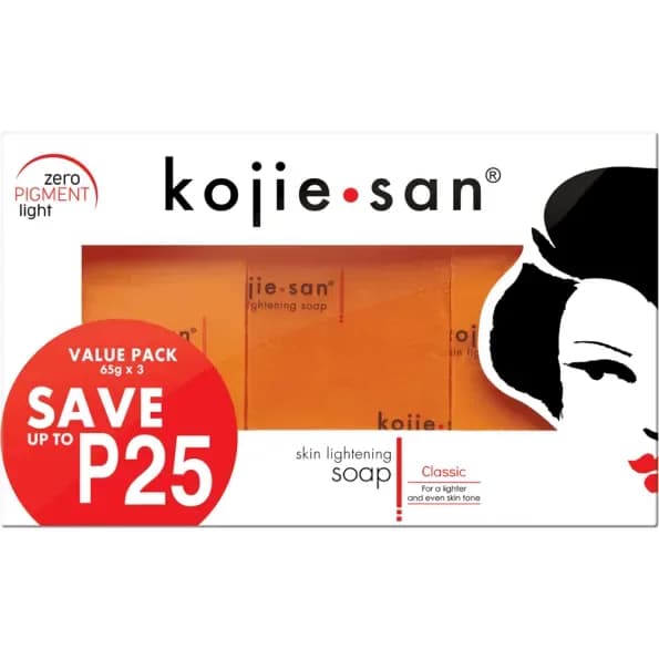 Kojie San Skin Lightening Soap 65g x 3 - Original Kojic Acid Soap Triple Pack - Price in Bangladesh