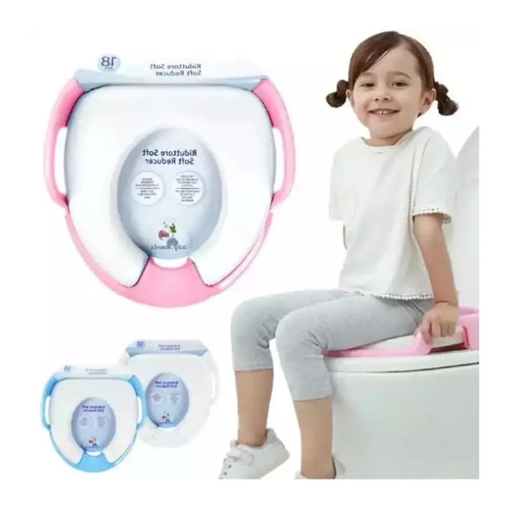 Baby Potty Training Seat - Riduttore Soft Toilet Reducer Ring with Handles - Price in Bangladesh - image 2