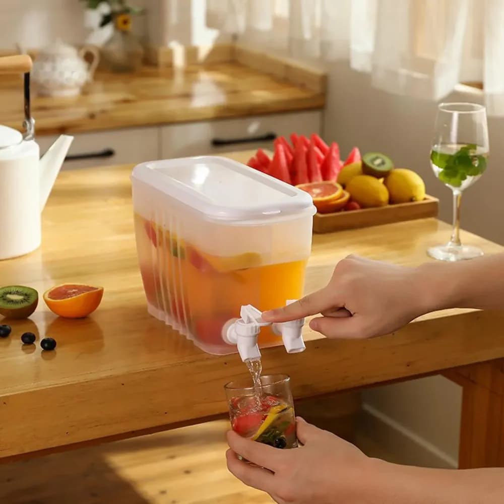 Double Tap Juice Dispenser 5L - Large Capacity Beverage Container with Taps - Price in Bangladesh - image 2
