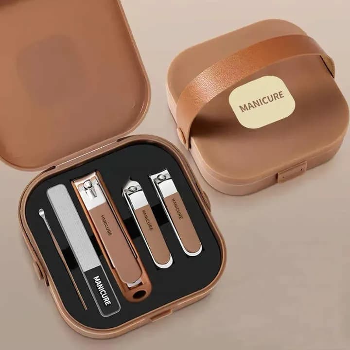 Travel Manicure & Pedicure Kit with Storage Box - Stainless Steel Nail Care Set - Price in Bangladesh