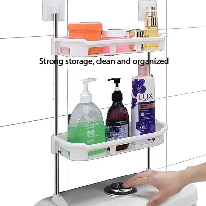 3 Tier Multifunctional Storage Rack - Kitchen & Bathroom Wall Hanging Organizer Shelf - Price in Bangladesh - image 3