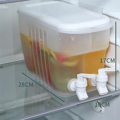 Double Tap Juice Dispenser 5L - Large Capacity Beverage Container with Taps - Price in Bangladesh