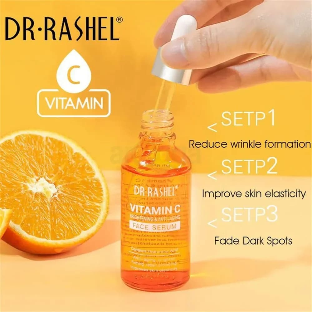 Dr. Rashel Vitamin C Face Serum - Brightening & Anti-Aging Serum with Hyaluronic Acid - Price in Bangladesh - image 3