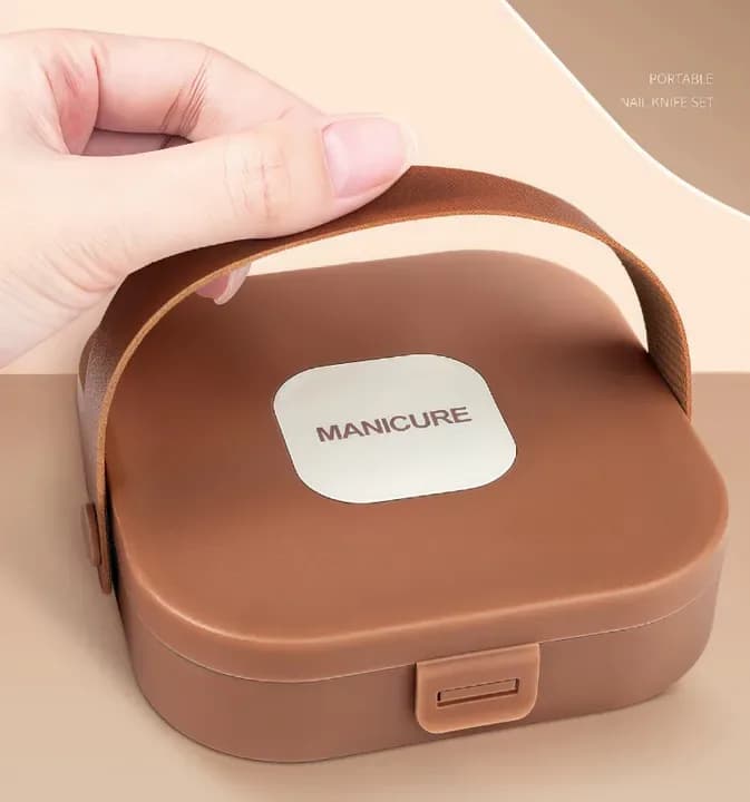 Travel Manicure & Pedicure Kit with Storage Box - Stainless Steel Nail Care Set - Price in Bangladesh - image 2