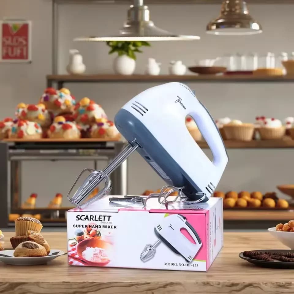 Scarlett Super Hand Mixer 260W - 7 Speed Electric Egg Beater & Dough Mixer - Price in Bangladesh - image 6
