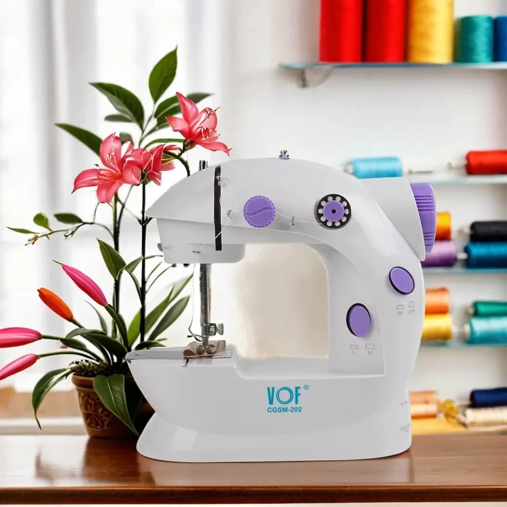 VOF CGSM-202 Mini Electric Sewing Machine - Portable Dual Speed Tailoring Machine - Price in Bangladesh - image 5