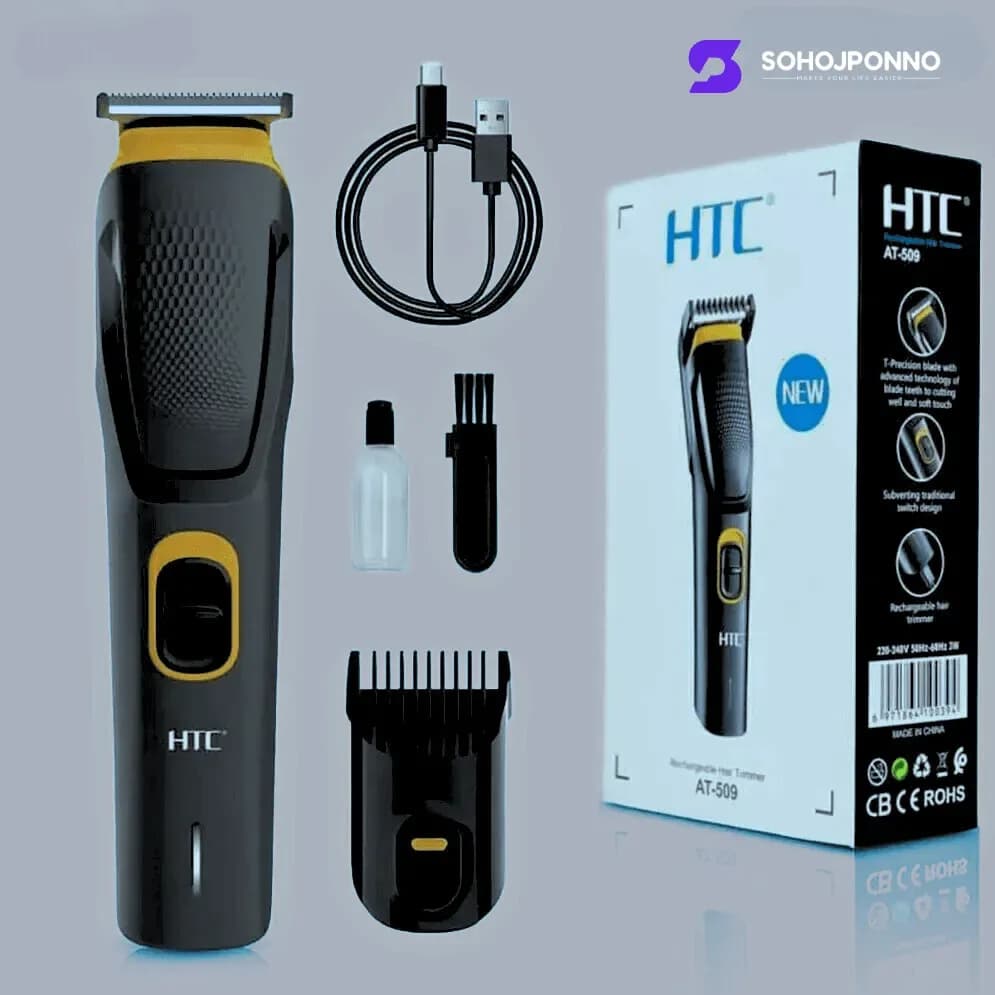 HTC Rechargeable Hair Trimmer - Professional Cordless Hair & Beard Clipper - Price in Bangladesh