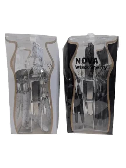 Nova Black Berry 24 Pcs Stainless Steel Cutlery Set - Spoon, Fork & Knife Dining Set - Price in Bangladesh