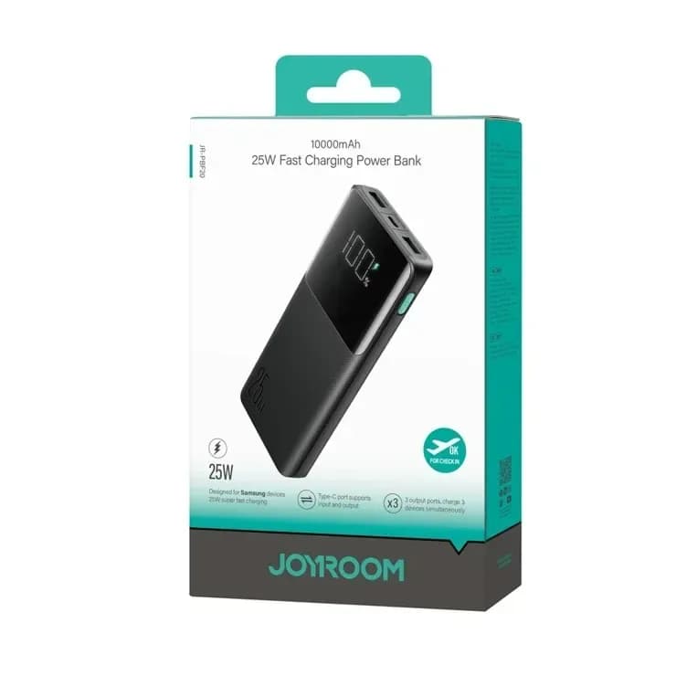 Joyroom JR-PBF20 Power Bank 10000mAh - 25W Digital Display Fast Charger - Price in Bangladesh