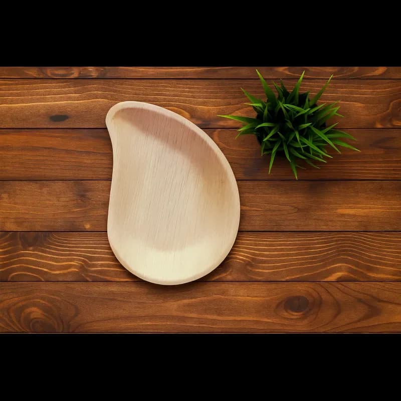 Areca Palm Leaf Plate 6 Inch - 6 Pcs Eco Friendly Biodegradable Disposable Plate - Price in Bangladesh