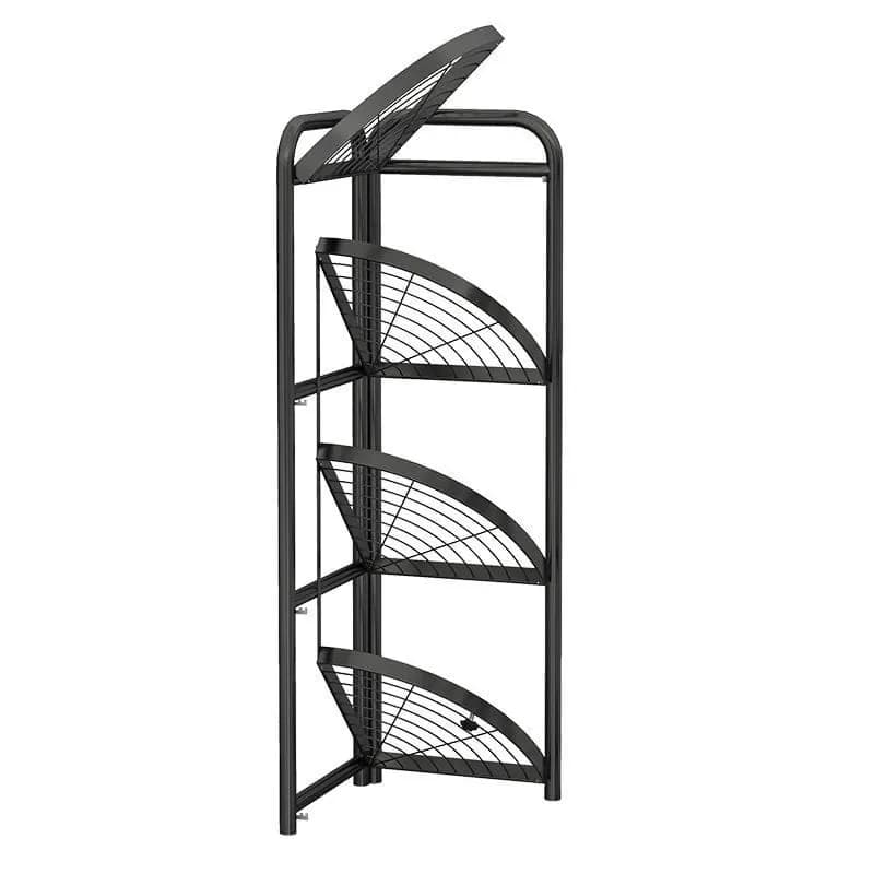 4 Layer Foldable Corner Shelf - Adjustable Bathroom & Kitchen Corner Organizer - Price in Bangladesh - image 3